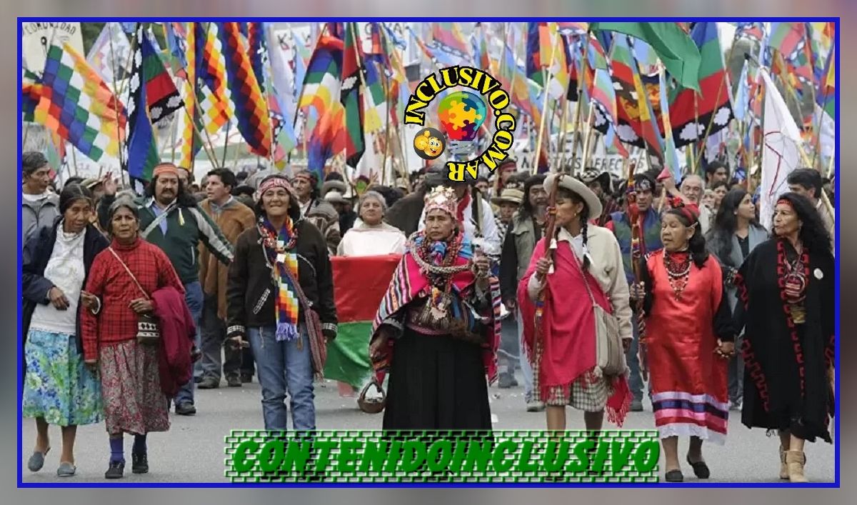 foto - comunidades indigenas reclamando derechos.